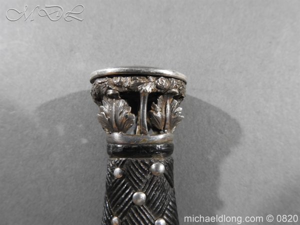 Gordon Highlanders Sgian Dubh with Etched Blade - Image 9