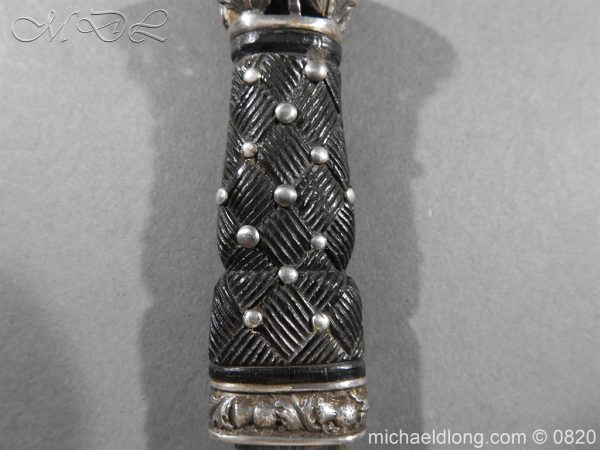Gordon Highlanders Sgian Dubh with Etched Blade - Image 10