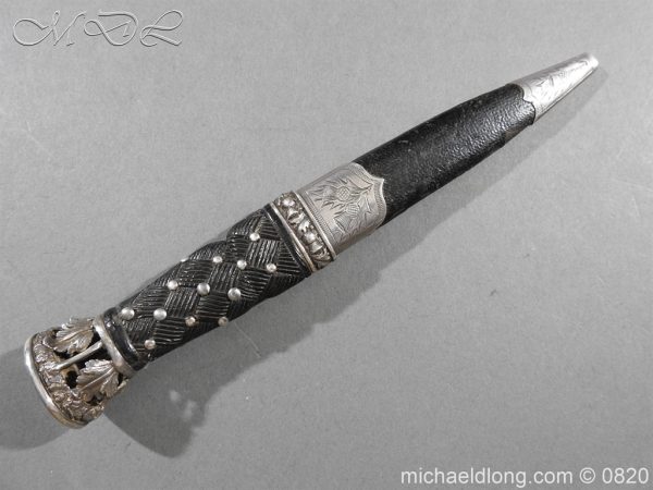Gordon Highlanders Sgian Dubh with Etched Blade - Image 14
