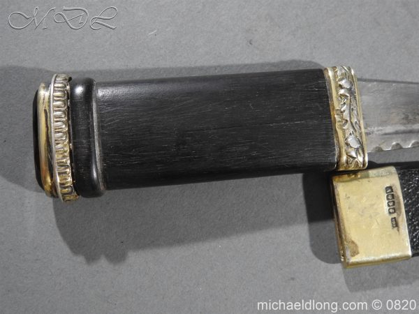 Black Watch Sgian Dubh Hallmarked Silver Mounts - Image 5