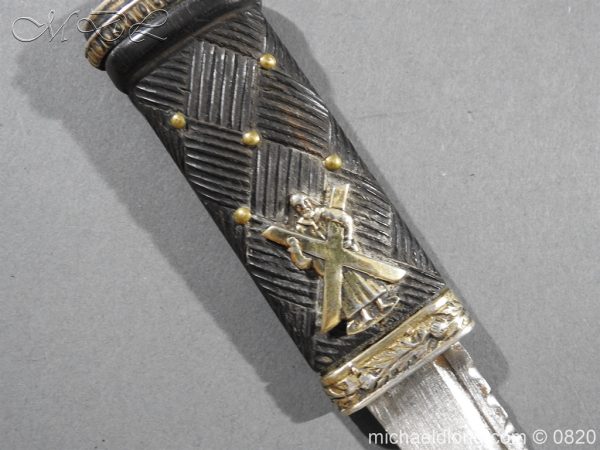 Black Watch Sgian Dubh Hallmarked Silver Mounts - Image 11