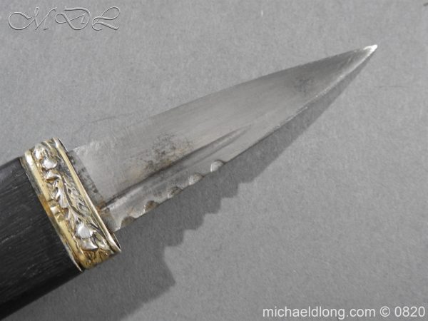 Black Watch Sgian Dubh Hallmarked Silver Mounts - Image 14