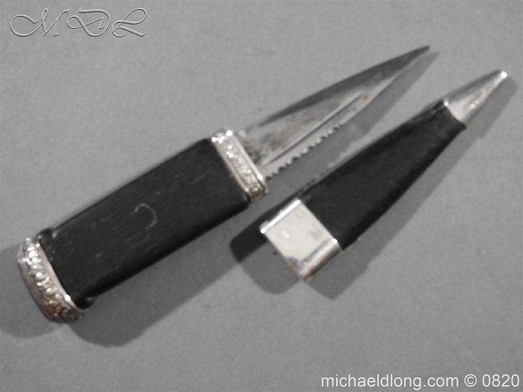 Cameron Highlanders Volunteer Sgian Dubh Silver Mounts - Image 4
