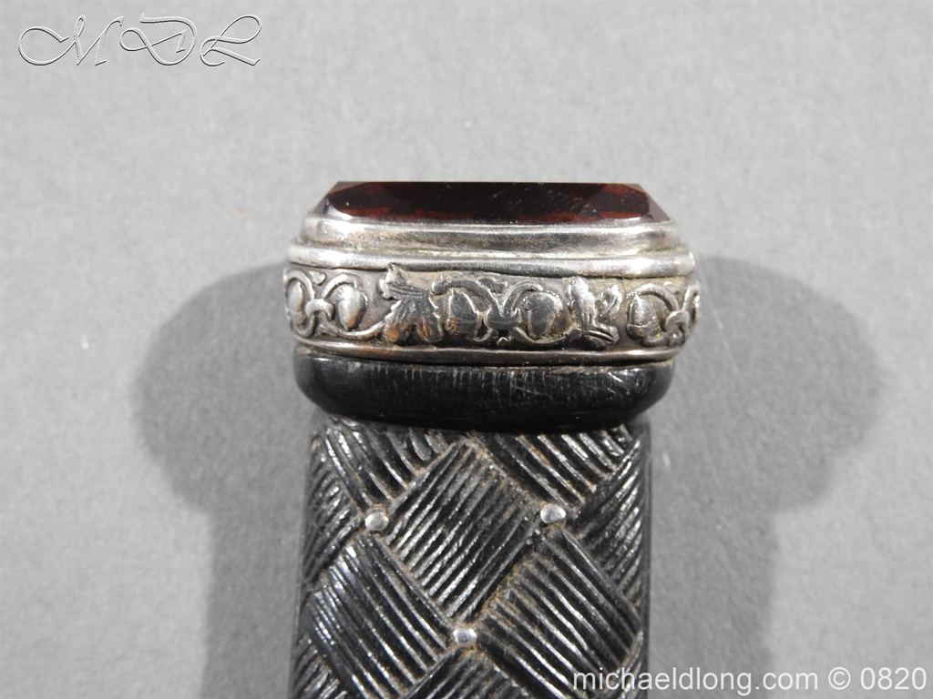 Cameron Highlanders Volunteer Sgian Dubh Silver Mounts - Image 12