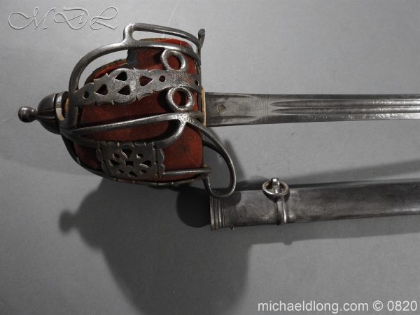 Victorian Royal Scots 6th Vol Btn Basket Hilt Sword - Image 2