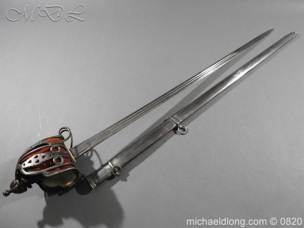 Victorian Royal Scots 6th Vol Btn Basket Hilt Sword - Image 5