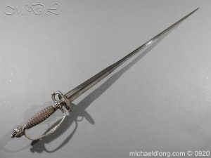 English Silver Hilt Sword Hallmarked 1755