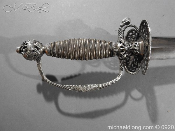 English Silver Hilt Sword Hallmarked 1755 - Image 2