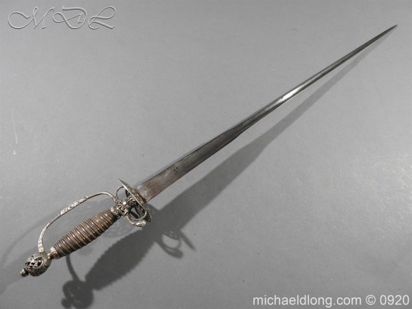 English Silver Hilt Sword Hallmarked 1755 - Image 5
