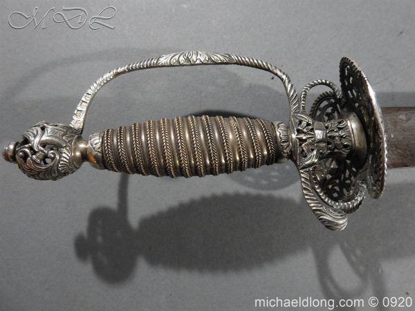 English Silver Hilt Sword Hallmarked 1755 - Image 6