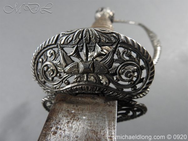 English Silver Hilt Sword Hallmarked 1755 - Image 11