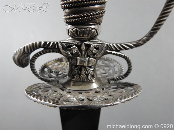 English Silver Hilt Sword Hallmarked 1755 - Image 12
