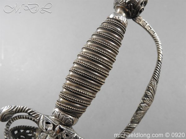 English Silver Hilt Sword Hallmarked 1755 - Image 13