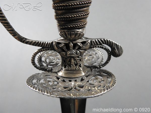 English Silver Hilt Sword Hallmarked 1755 - Image 17