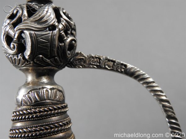 English Silver Hilt Sword Hallmarked 1755 - Image 19