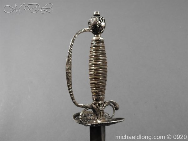 English Silver Hilt Sword Hallmarked 1755 - Image 20