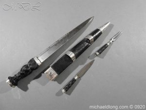 Scottish Silver Mounted Dirk c 1880