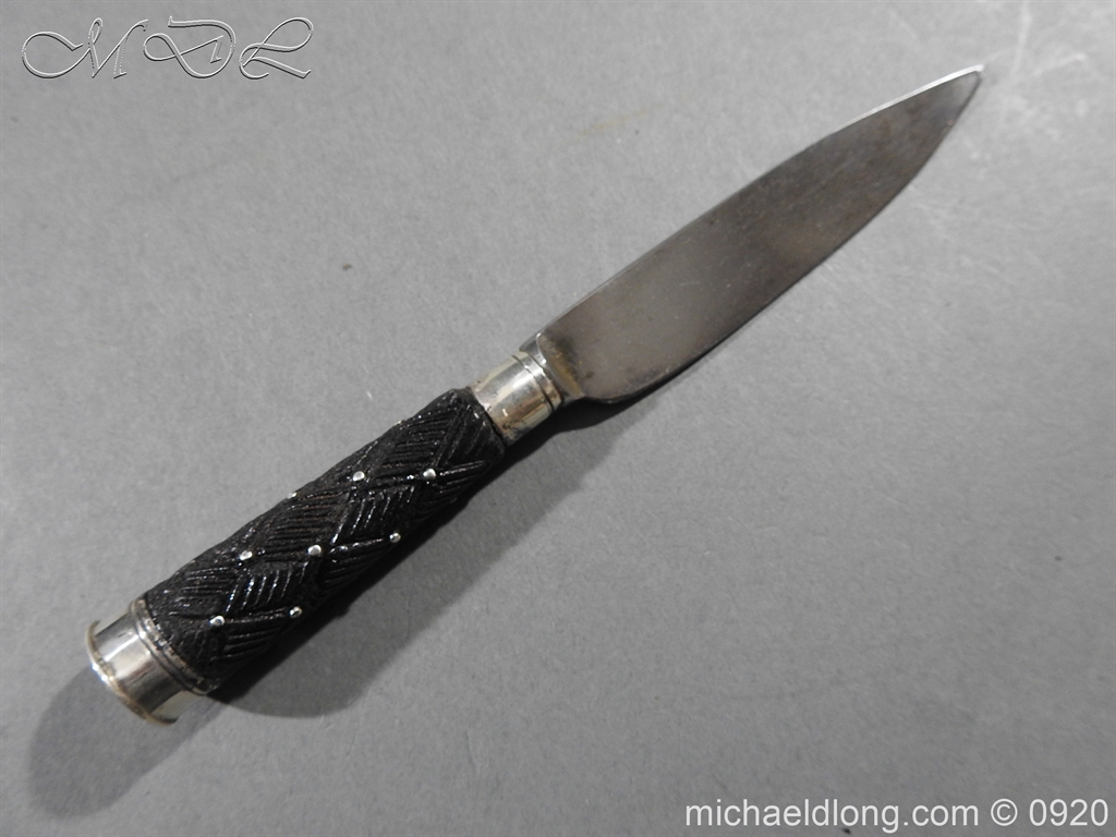 Scottish Silver Mounted Dirk c 1880 - Image 2