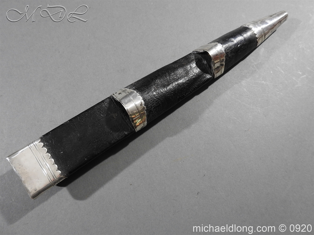 Scottish Silver Mounted Dirk c 1880 - Image 6