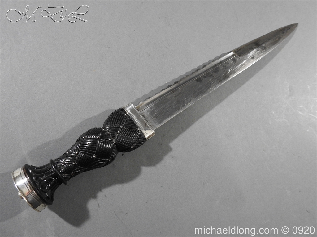 Scottish Silver Mounted Dirk c 1880 - Image 12