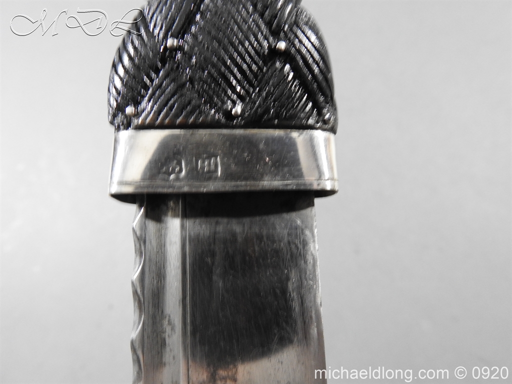 Scottish Silver Mounted Dirk c 1880 - Image 17