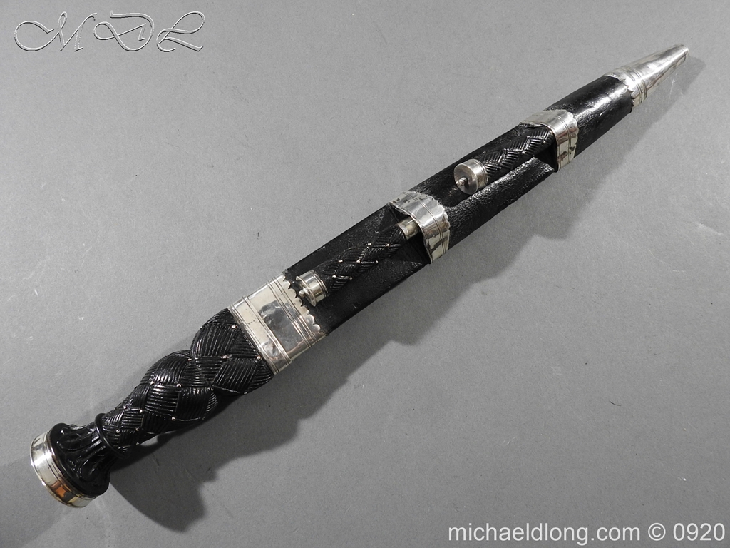 Scottish Silver Mounted Dirk c 1880 - Image 23