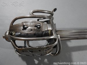 michaeldlong.com 11334 300x225 English Dragoon Officer's Basket Hilted Sword c 1740