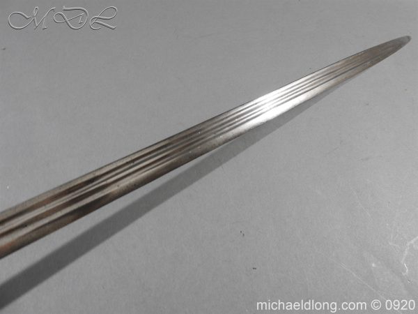 English Dragoon Officer's Basket Hilted Sword c 1740 - Image 4