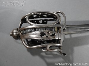 michaeldlong.com 11338 300x225 English Dragoon Officer's Basket Hilted Sword c 1740