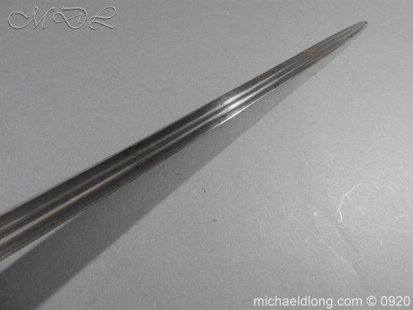 English Dragoon Officer's Basket Hilted Sword c 1740 - Image 8