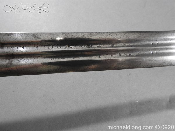 English Dragoon Officer's Basket Hilted Sword c 1740 - Image 10