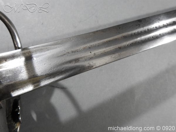 English Dragoon Officer's Basket Hilted Sword c 1740 - Image 14