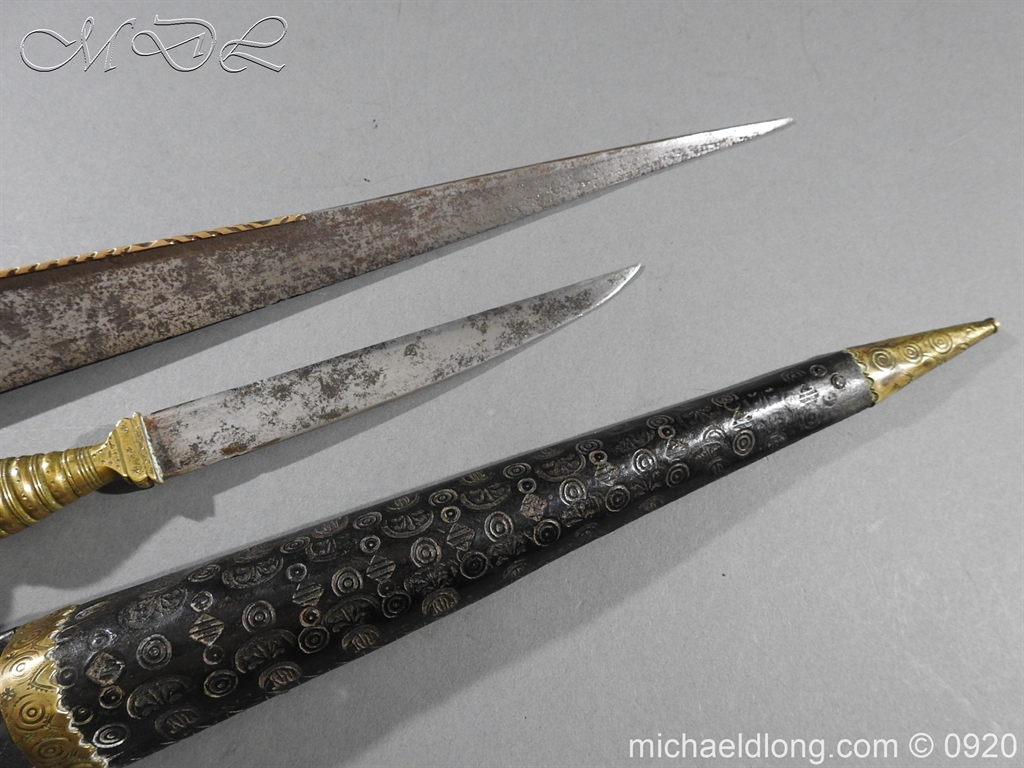 Scottish Dirk Engraved SCHOTLAND NO UNION Dated 1703 - Image 3