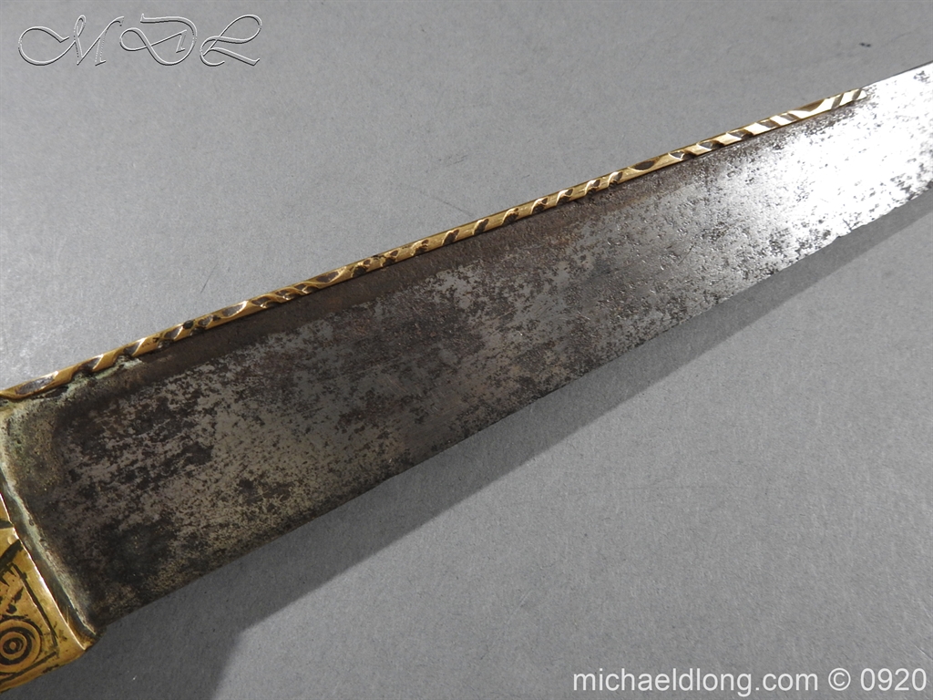 Scottish Dirk Engraved SCHOTLAND NO UNION Dated 1703 - Image 5