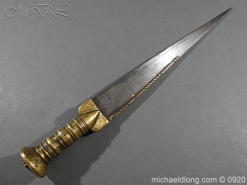 Scottish Dirk Engraved SCHOTLAND NO UNION Dated 1703 - Image 7