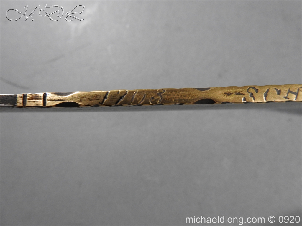 Scottish Dirk Engraved SCHOTLAND NO UNION Dated 1703 - Image 12