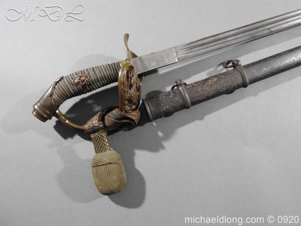 Imperial German Model 1889 Infantry Officer's Sword Damascus Blade - Image 4
