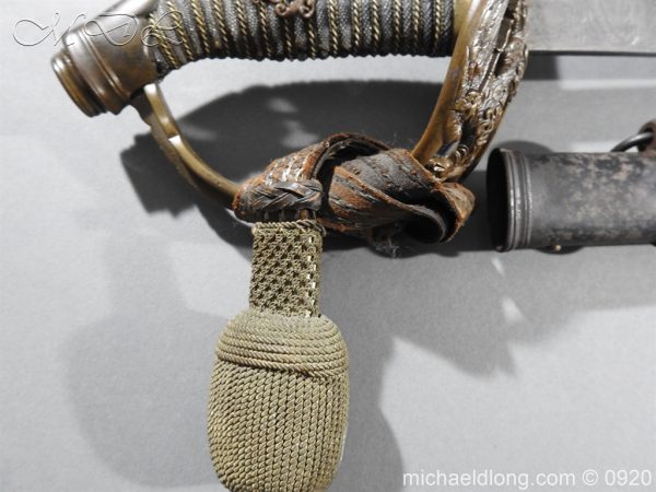 Imperial German Model 1889 Infantry Officer's Sword Damascus Blade - Image 7