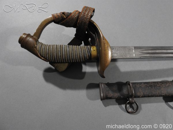 Imperial German Model 1889 Infantry Officer's Sword Damascus Blade - Image 9