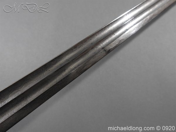 Imperial German Model 1889 Infantry Officer's Sword Damascus Blade - Image 16