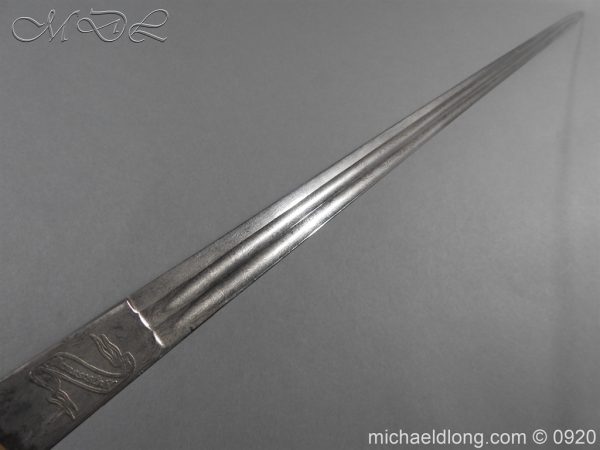 Imperial German Model 1889 Infantry Officer's Sword Damascus Blade - Image 19