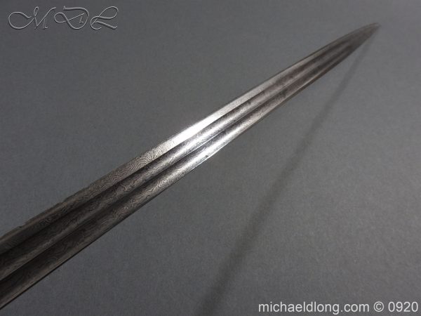 Imperial German Model 1889 Infantry Officer's Sword Damascus Blade - Image 23