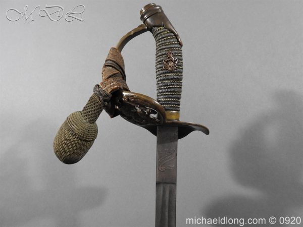 Imperial German Model 1889 Infantry Officer's Sword Damascus Blade - Image 24