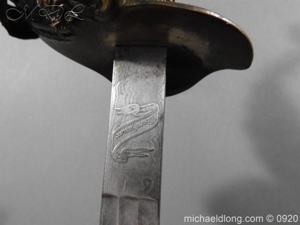 Imperial German Model 1889 Infantry Officer's Sword Damascus Blade - Image 25