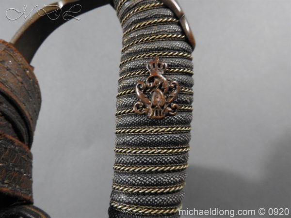 Imperial German Model 1889 Infantry Officer's Sword Damascus Blade - Image 31
