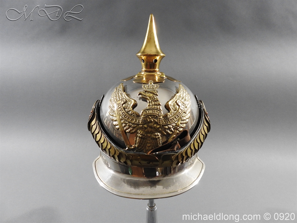 Prussian Kurassier Officer's Helmet dated 1916