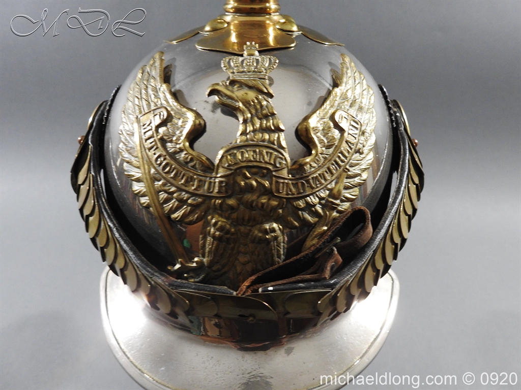 Prussian Kurassier Officer's Helmet dated 1916 - Image 2
