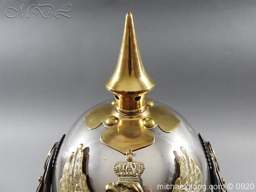 Prussian Kurassier Officer's Helmet dated 1916 - Image 3