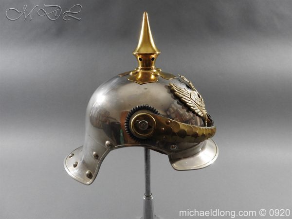 Prussian Kurassier Officer's Helmet dated 1916 - Image 4