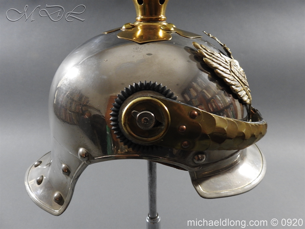 Prussian Kurassier Officer's Helmet dated 1916 - Image 5